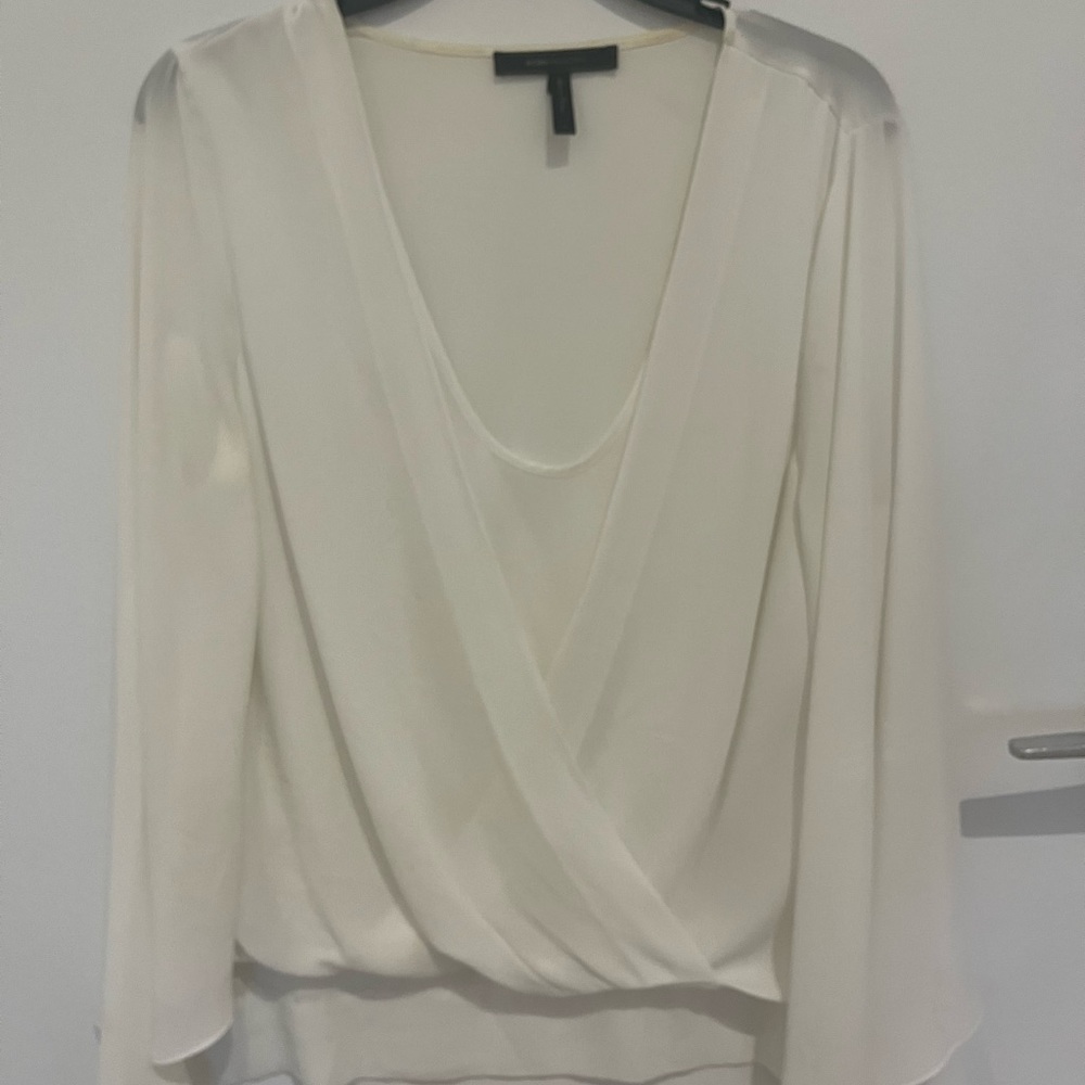 Bcbgmaxazria long sleeve blouse